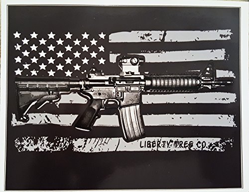 Liberty Tree Co. Ar-15 Gun Vinyl Car Decal Die Cut Sticker 2nd Amendment Made in the USA