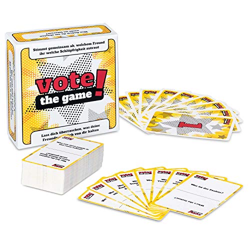 GOODS+GADGETS Vote! Kartenspiel Party Game Partyspiel - Das Personality Therapy Voting Gesellschafts-Spiel zum Abstimmen - Lerne Deine Freunde Besser kennen!