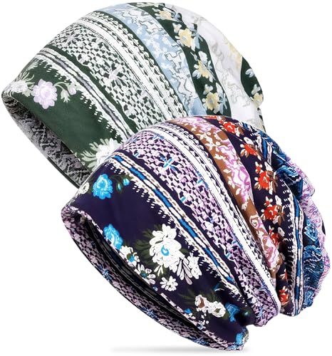 Women's Summer Beanie for Men Hat Boho Hats Adult Dwarf Hats Chemo Cap Cancer Headwear Caps Baggy Skull Sleep Cap Nightcap