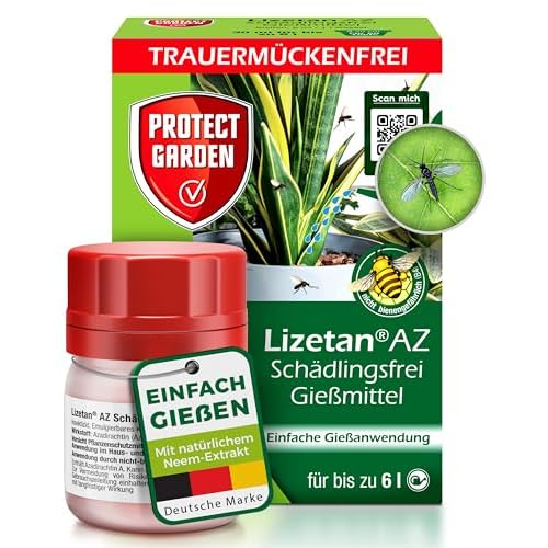 PROTECT GARDEN Lizetan AZ Schädlingsfrei Gießmittel (ehem. Bayer Garten), gegen die Larven der Trauermücken und andere Bodenschädlinge an Zimmer- und Balkonpflanzen, 30 ml