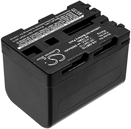 Cameron Sino Battery for Sony CCD-TRV108, DCR-TRV950, DCR-TRV950E, DSR-PDX10, HDR-HC1, HVL-IRM, HVL-ML20M (Underwater Video Li, HVR-A1, HVR-A1J, Video Walkman GV-D1000 2800mAh