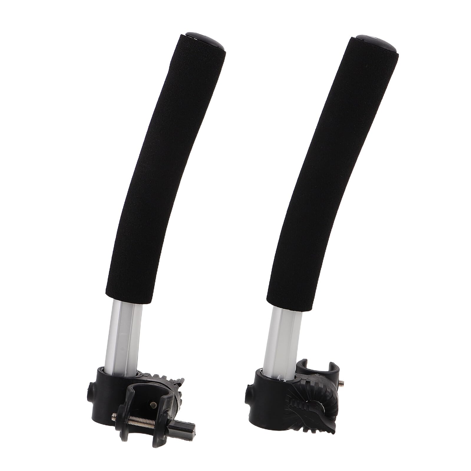 GANAZONO Extensions de Poignée pour Fauteuil Roulant en Acier Inoxydable, Rallonges de Barre de Poussée Universelles de 27,5 Cm, 1 Paire pour Fauteuils Roulants Inclinables et Aides