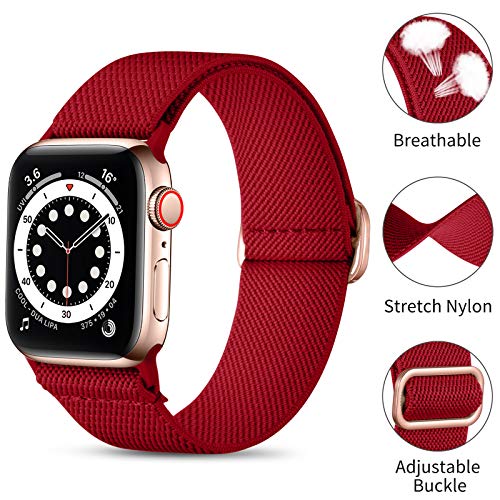 Oielai Solo Loop Straps Compatible with Apple Watch Strap 38mm 40mm 41mm 42mm - Image 2