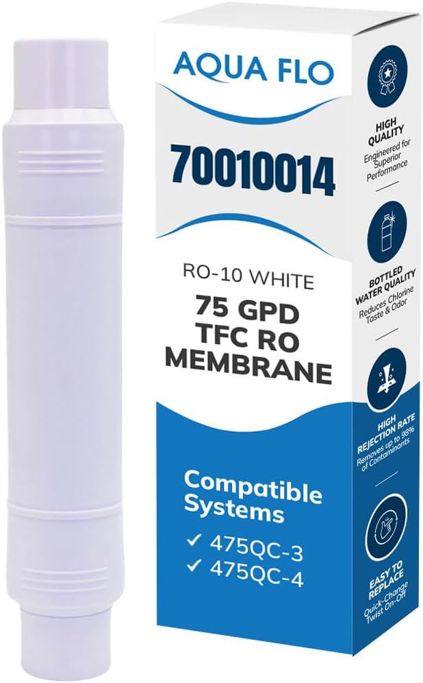 Aqua Flo SED-10 Blue Sediment Filter Cartridge, 5 Micron, Quick-Change Twist-Lock, 1 gpm Flow, 900 Gallon Capacity, Stage 1 for 475 Q-Series and 475 BP Systems, 65010086
