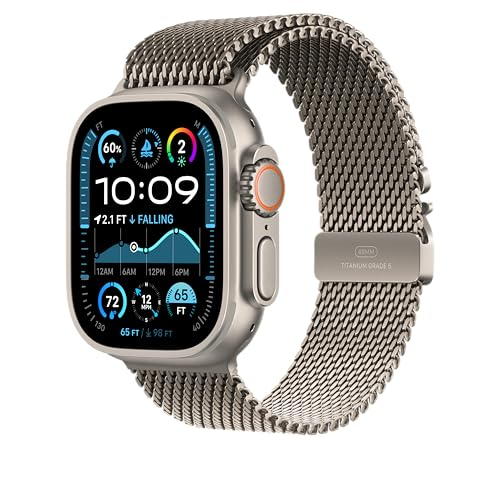 Image of Apple Watch Band - Milanese Loop - 49mm - Natural - Medium