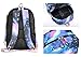 WANHONGYUE Anime Rucksack 15.6 Inch Laptop Backpack Bookbag with Keychain Stainless Steel Chain Blue Galaxy / 1