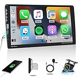 9-Zoll-Touchscreen-Autoradio: Internationales 1DIN-Design, geeignet für die meisten Autos, mit universellem Kabelbaum, einfache und bequeme Installation. 9 Zoll hochauflösender kapazitiver Touchscreen mit glatten und reaktionsschnellen Kanten. Mit USB- und Typ-C-Anschlüssen, kompatibel mit verschiedenen Steckdosenanforderungen