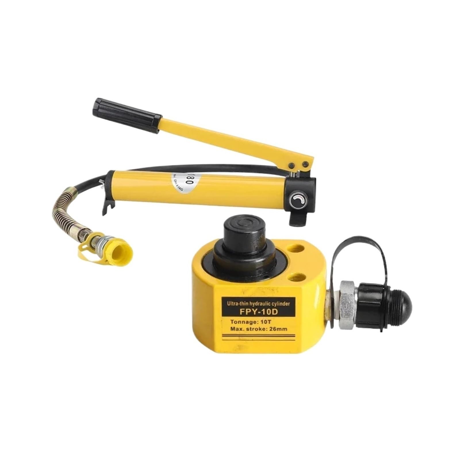 DUOCAI Hydraulic Ram Jack Multi-Section Stroke Multi-section hydraulic jack Hydraulic cylinder electric jack Separate DFPY-10T 20T30T50T100T XW49(10T with CP-180)