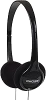 Koss KPH7 Lightweight On-Ear Headphones, Black - Ultra-Portable, Comfortable Fit, Budget-Friendly for Schools & Daily Use