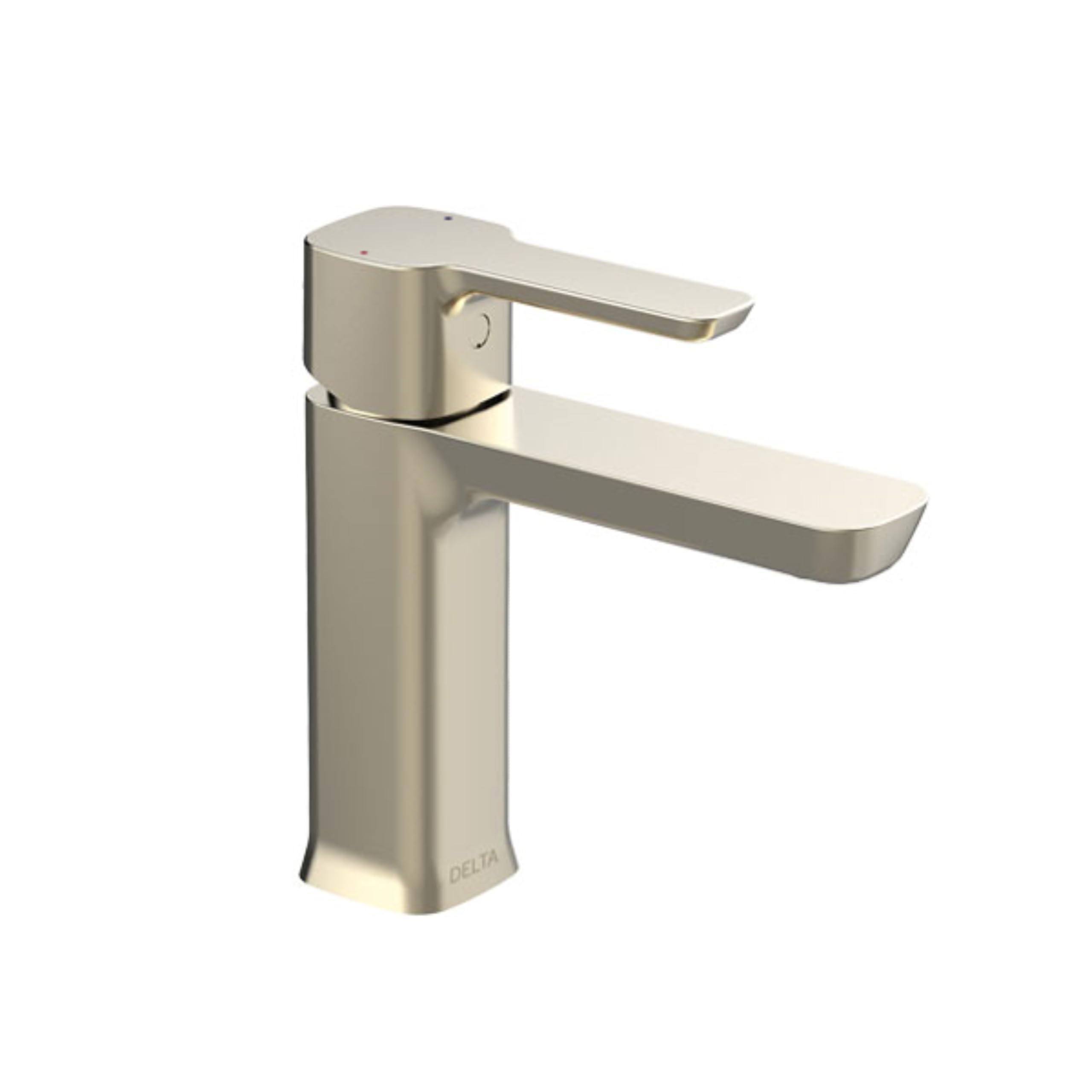 Delta Faucet Kami Basin Mixer Tap I Single Handle Bathroom Faucet Without Pop-Up Drain I 10 Year Warranty I Countertop Wash Basin Tap I Polished Nickel I 33925-PNLPU-image-25