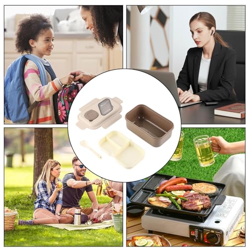 Auslaufsicherer, auslaufsicherer Lunchbehälter für Kinder | geteilter, mehrschichtiger Lunchbehälter 1600 ml, mikrowellengeeignet, spülmaschinenfest und konge