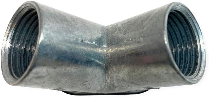 1/2 in. Die Cast Zinc 90 Degree Pull Elbow with Rubber Gasket for Rigid to Rigid Conduit. Threaded.
