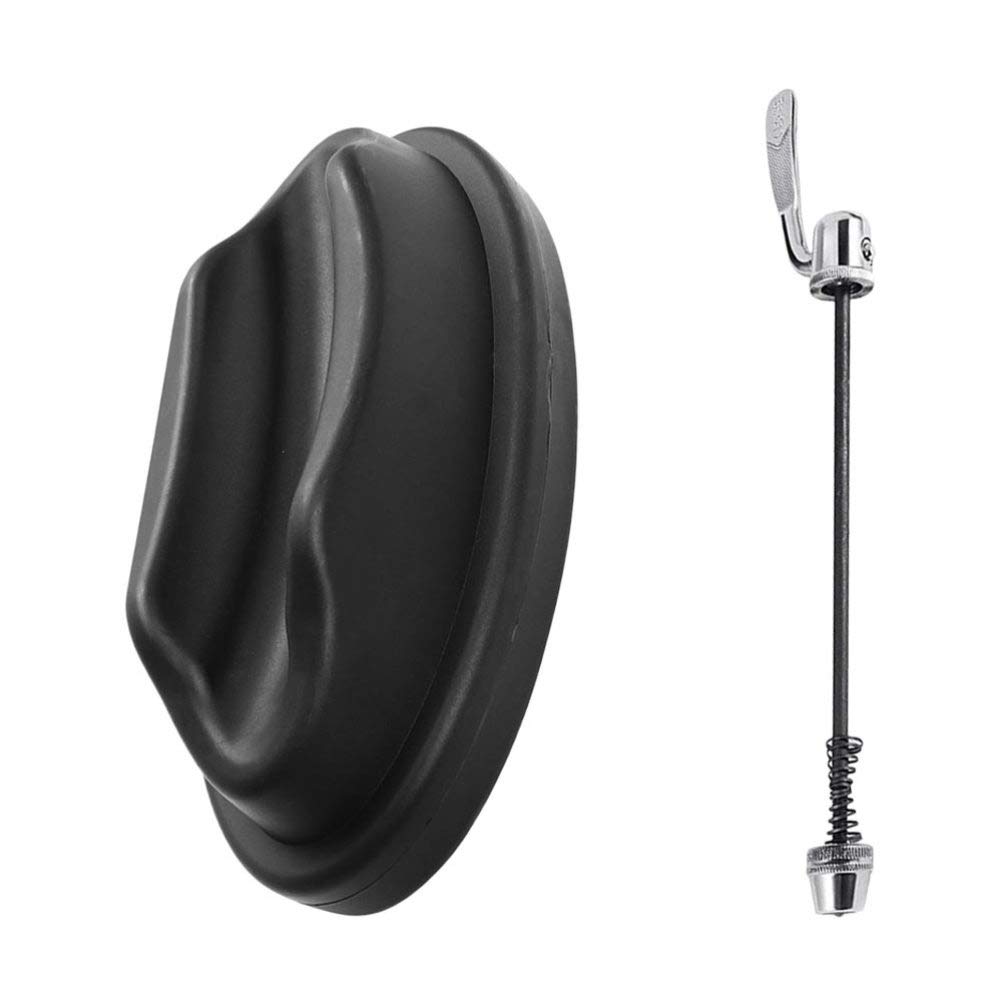 BESPORTBLE Cycling Front Wheel Riser Blocks 2 Pack Bike Support Non-Slip Design for Bike Trainer Black