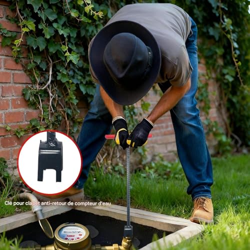 Clé vannes eau bloquées pour plomberie maison et robinet jardin
