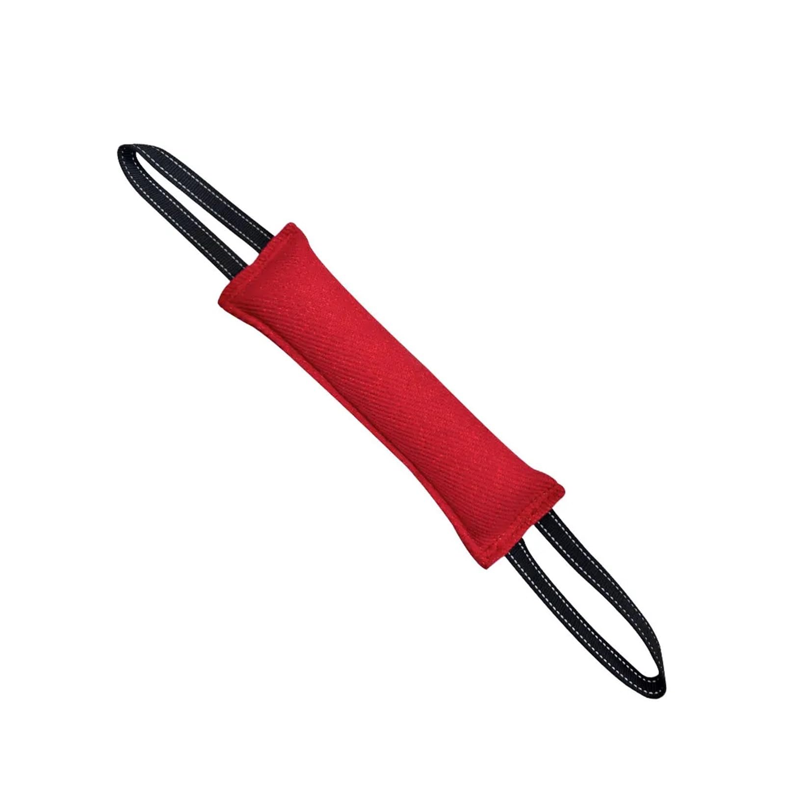 Jouet de remorqueur pour chien en jute rouge oreiller de morsure interactif