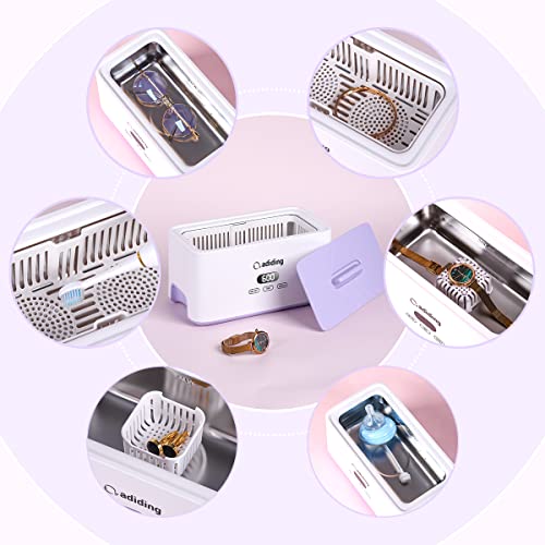 Adiding Ultraschallreinigungsgerät Brille 1000mL Ultraschallreiniger Ultraschallgerät mit 5...