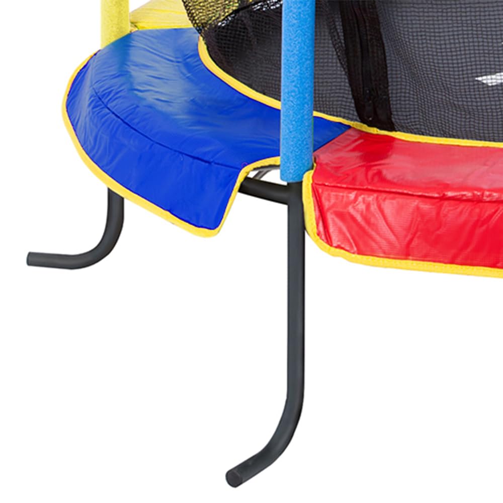 Ultrasport Jumper Trampolino Elastico per Bambini 140 cm I Tappeto Elastico Bambini da Esterno e Interno I Saltarello per Bambini con Rete di Sicurezza, Copertura e Kit di Montaggio