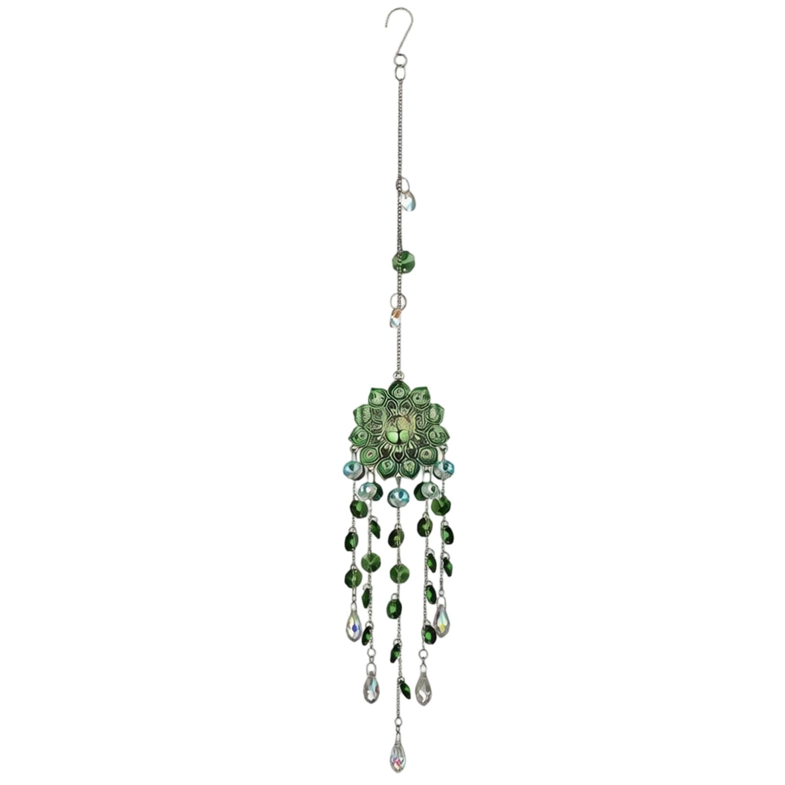 Crystal Suncatchers for Window Mandalas Flower Colorful Wind Chimes Hanging Ornament Holiday Birthday Christmas Gifting Mandalas Flower Wind Chimes Suncatchers