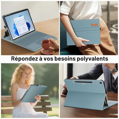 Housse Surface Pro 12 pour travailler en voyage avec support multipositions