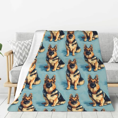 Plaid imprimé berger allemand idée cadeau originale pour passionnés - 2