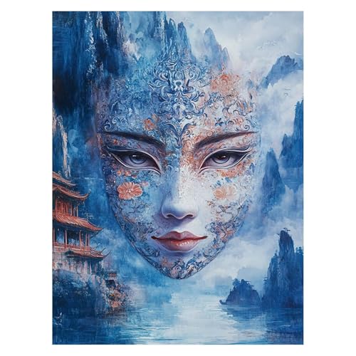 DIY 女性 数字油絵 風景 数字塗り絵画 手芸キット 95 x 70 CM 絵画 インテリア 手作りキット ビッグサイズ 複数サイズ 子供 初心者 ペイントバイナンバー 画材 Painting by Numbers 適用対象そして自宅 壁飾り お歳暮誕生