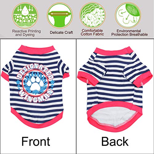 Camiseta para perro de algodón uxcell talla L miniatura 4