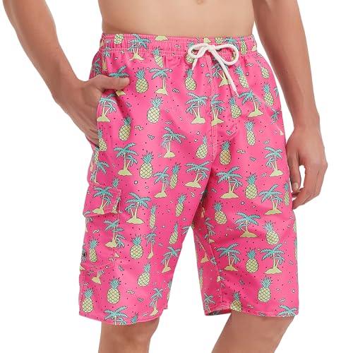 Image of Mens Swimming Trunks Swim Trunks Quick Dry Swim Shorts with Mesh Lining Funny Swimwear Bathing Suits