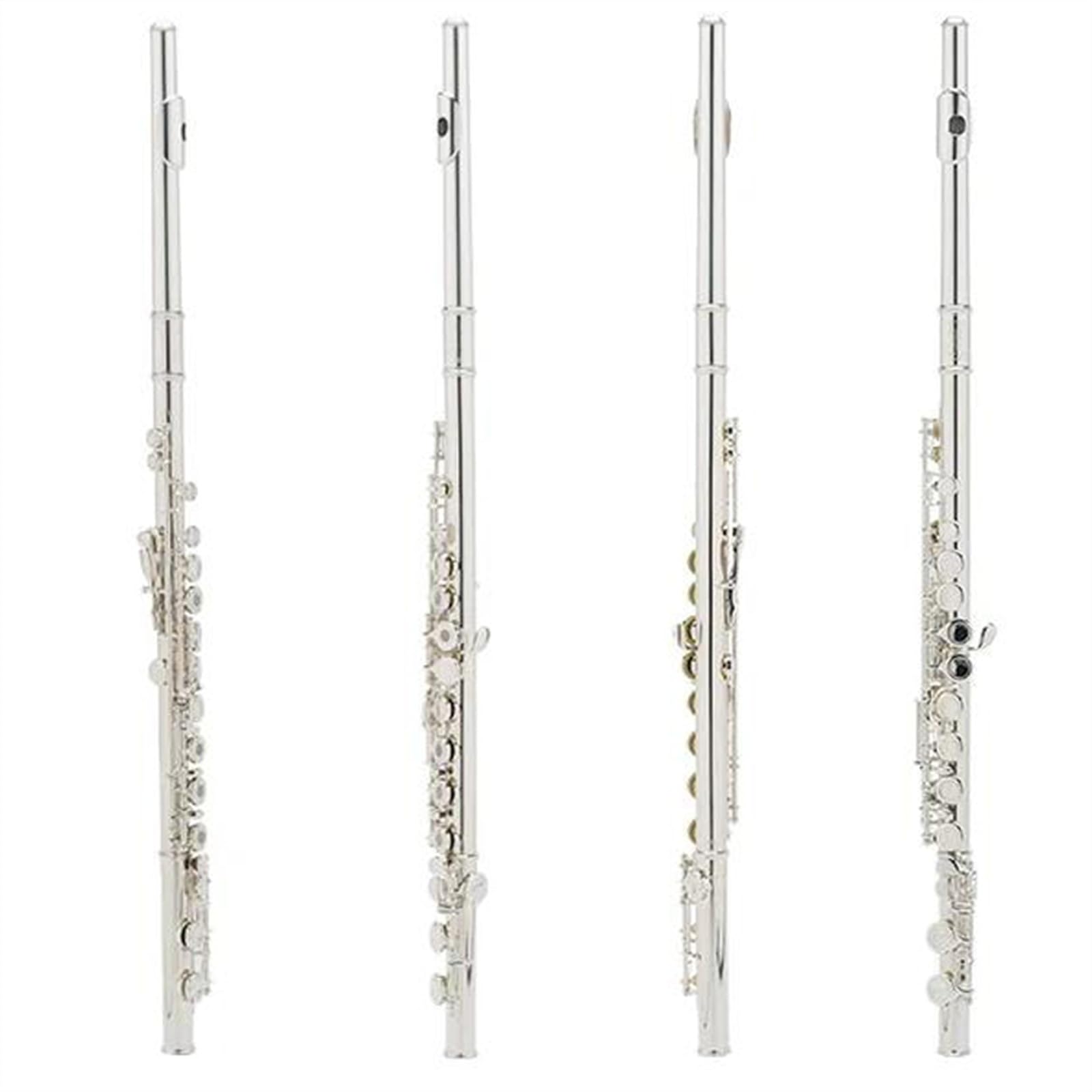 Professionale Flauto Traverso Apri/Chiudi Foro C Flauti 16 Tasti Set Di Flauti Placcati In Argento Con Custodia E Accessori Per Flauto