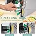 KJLYLPP 750w 2-in-1 Industrial Grade Pasta Maker,Commercial Pasta Machine,Electric Dough Roller Noodle Making Machine-3/9mm Flat Noodle Blade/0.12-18mm Thickness Adjustable