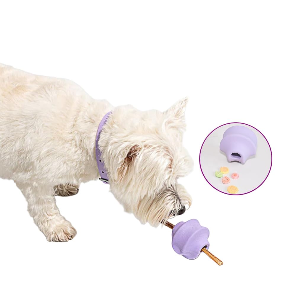 Natural Rubber Dog Toy, Twist Toss Design, 6.9 cm Pet Chew Toy - Pink, Large - Image 3