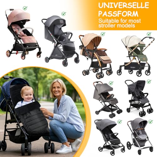 Chancelière pour poussette et sac de couchage bébé hiver chaud universel