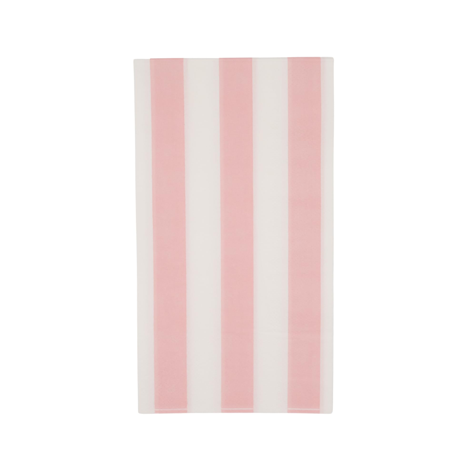 Bonjour Fete Light Pink Cabana Stripe Paper Guest Towels | Disposable, 3-Ply Napkins | Premium Party Supplies & Decor | Holidays, Kids Themed Birthday