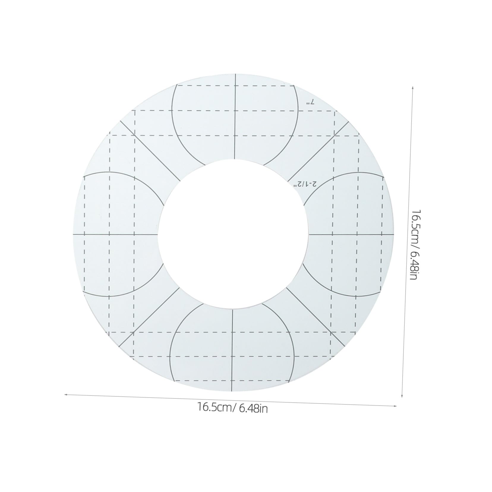 Hemobllo Strumenti per Cucire Patchwork in Acrilico 5 Pezzi, Righelli per Trapuntatura Multifunzione per Hobby Fai da Te, Adatti a Casa, Sartoria e Laboratorio Creativo