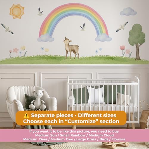 Vinilo Decorativo Boho Rainbow Pastel Grande 100x176 in miniatura 2