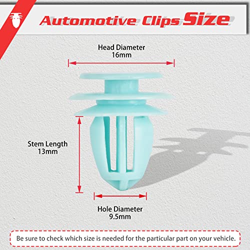 Image of OTUAYAUTO 30pcs Door Panel Clips for Replacement for Honda Civic Accord, Acura - Interior Trim Clips Replace OEM: 91560-S9A-A01
