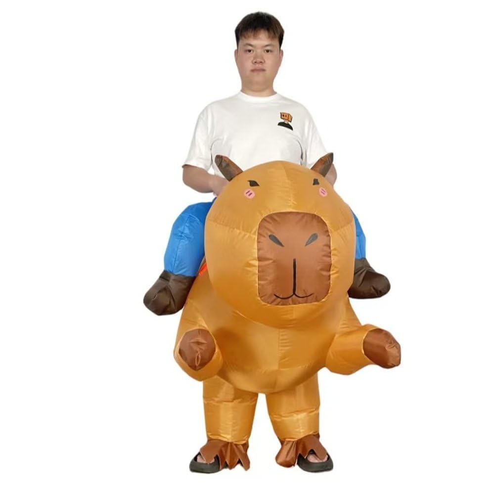 Nadmuchiwany kostium Capybara, zabawny, nadmuchiwany kostium na całe ciało, dla dorosłych, na imprezę typu capybara, na Halloween