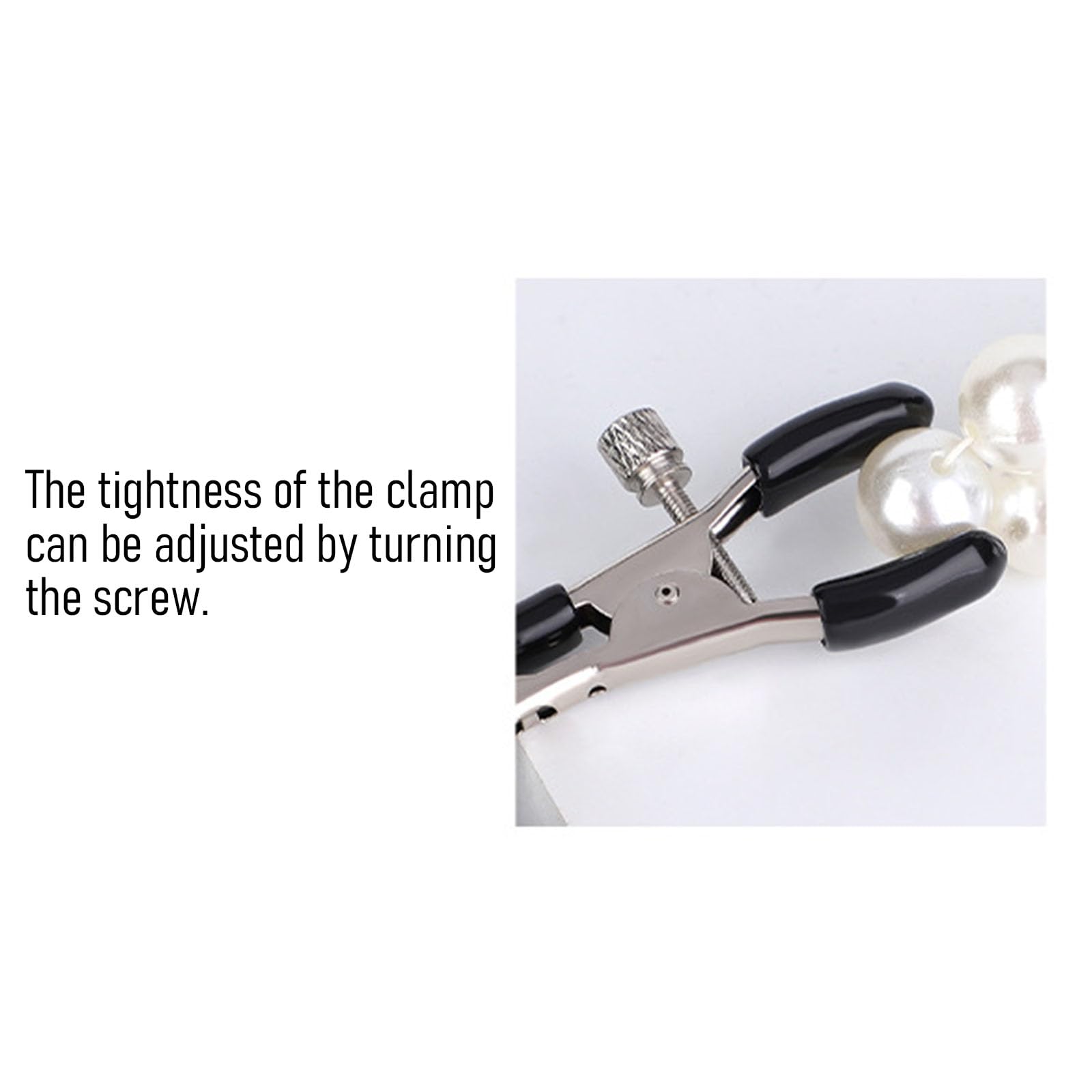 Pinze per Capezzoli Regolabili in Acciaio Inossidabile con Campanellini – Clip Decorativi a Forma di Fiocco, Accessori di Stimolazione con Pressione Regolabile per Donne e Coppie