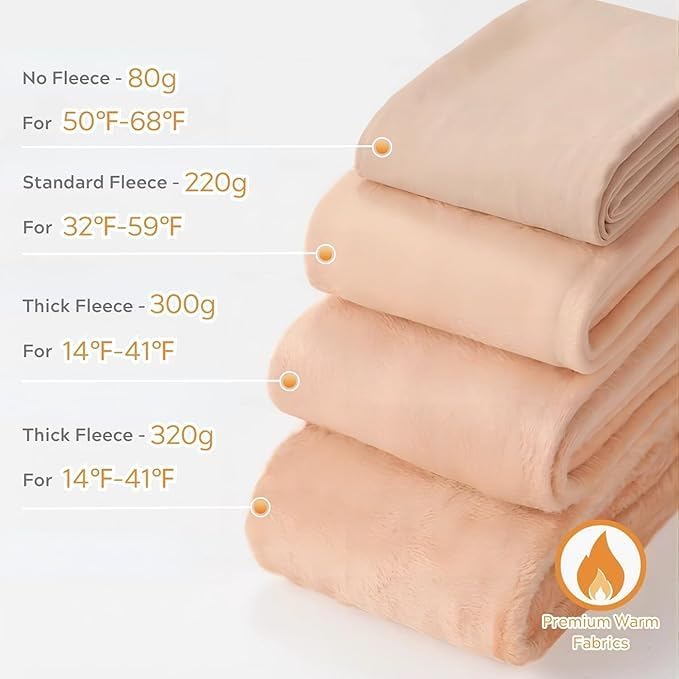 JOYN&Eacute;E レディース フリース裏地タイツ、暖かい薄手のパンティーストッキングレギンス厚手半透明サーマルストッキング