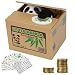 Herefun Salvadanaio Panda Elettronico, Coin Salvadanaio Elettronico Panda Saving, Salvadanaio Elettronico per Bambini, Salvadanaio Panda, Regalo Creativo Sveglio