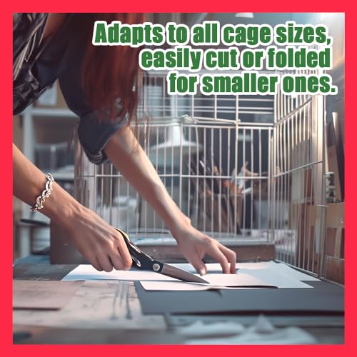 Image of HA SHI Large Bird Cage Liners, 31 x 21.5 in, 120 Ink-Free Newsprint Sheets | Extra-large 31 x 21.5 in newsprint liners, 120 count. One sheet covers big cages and small-pet trays; ink-free, cut to fit.