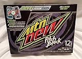 Mountain Dew Pitch Black Soda, 12 oz, 12pk