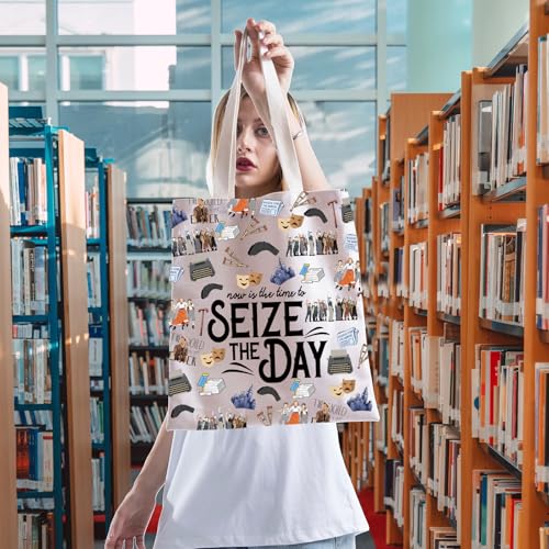 Bolso tote musical 'Seize The Day' para fans del teatro musical, regalo para amantes de la música miniatura 2