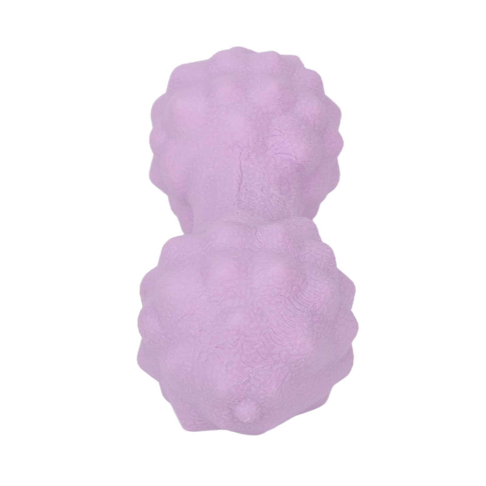 Hidyliu Balle de massage double lacrosse multi-directionnelle en forme d'arachide pour soulager le stress et améliorer la posture Matériau TPR souple 12,5 x 5 cm (violet)