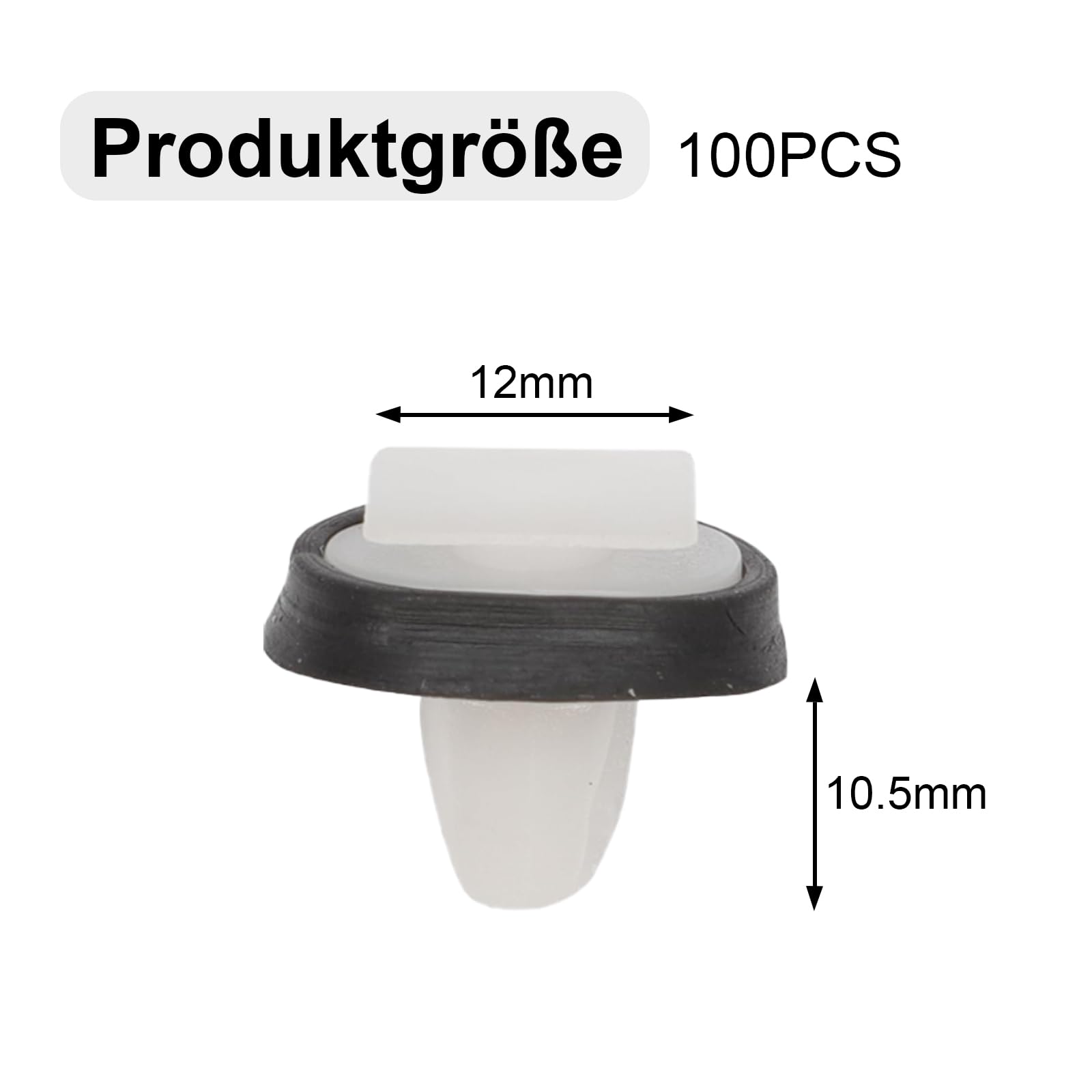CHOYCLIT 100 Stück Zierclips, Befestigungsclip, Türdichtung für Fiat