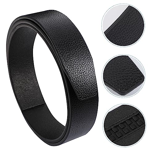 PU Faux Leather Waist Belt Strip for Men Women Durable No Buckle Design for DIY Crafts Pet Collars Smooth Texture Versatile Waistband Material Long2