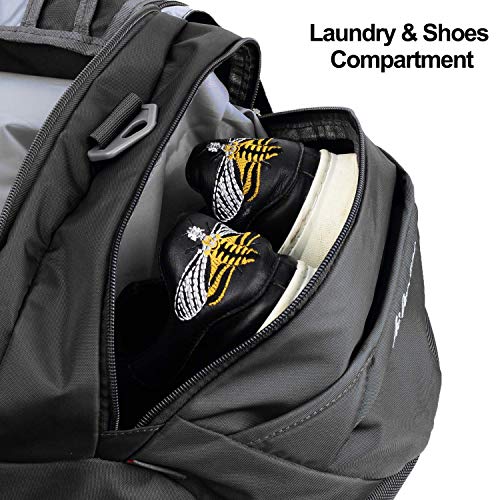 AIONE Duffel Backpack Bag 4-Way Sports Gym Backpack 42L/55L/65L Travel Luggage Bags with Shoe Compartments