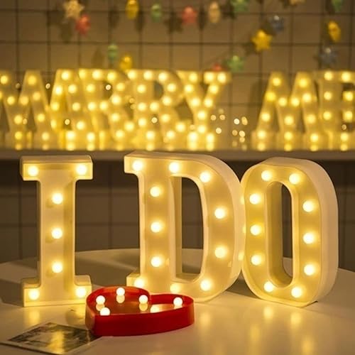 Miniatura 5 de Letras de marquesina con luces LED, letreros de marquesina, letras de bar con luces, decoraciones para el hogar, letras del alfabeto iluminadas para