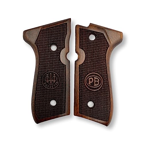 Poignée Beretta 92-F en bois de noyer Ars.016 pour plaquettes pistolet