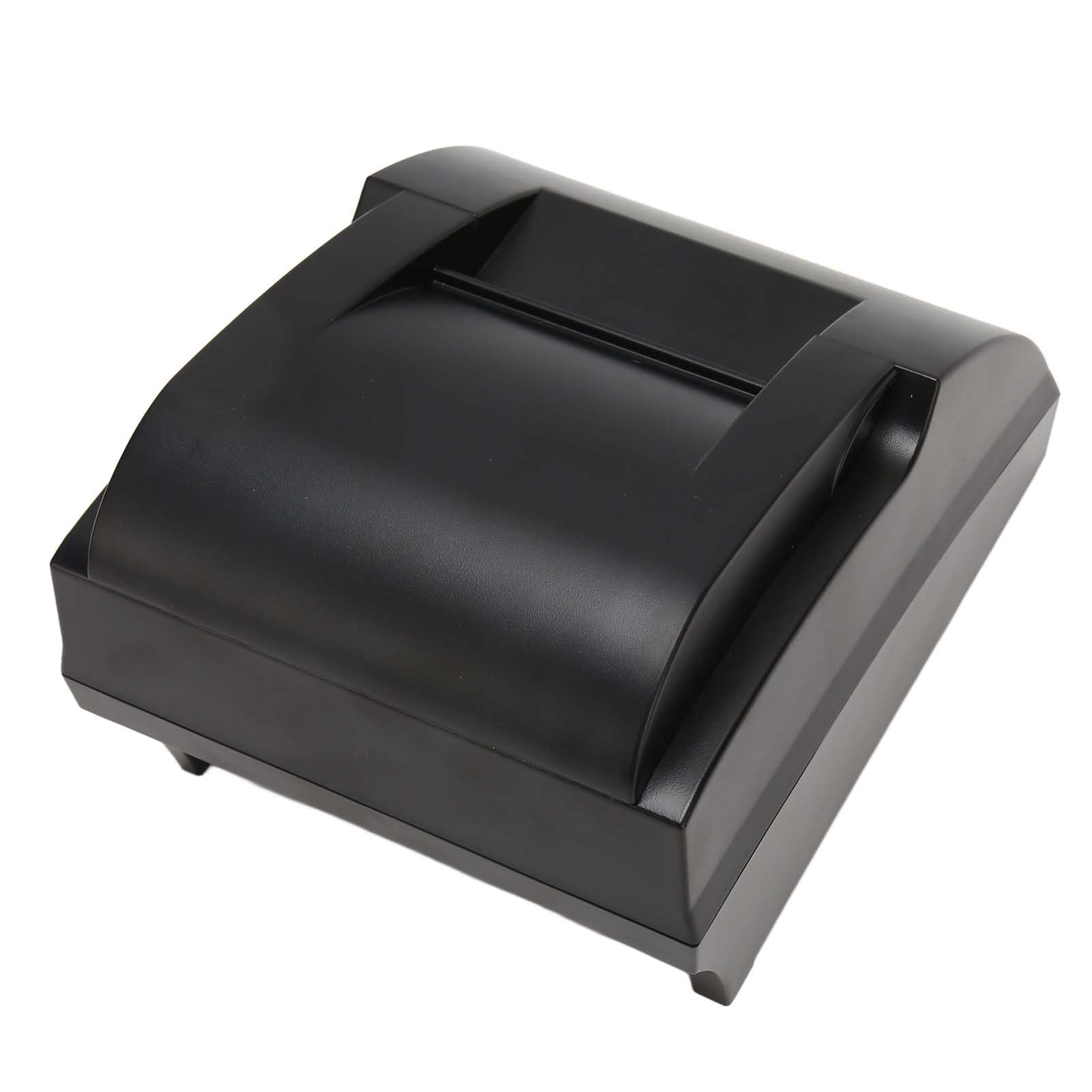 DAUZ Impresora POS, Impresora Térmica de Recibos de Estructura Compacta Impresión de Alta Velocidad de 58 Mm para Sistema POS Minorista (Enchufe de la UE)