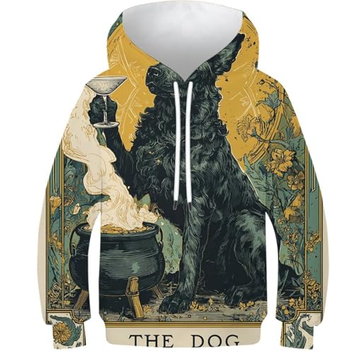 Sweat à capuche enfant 11-13 ans imprimé 3D Nuit Magique pull ado original